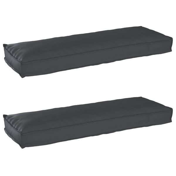 vidaXL Set de perne pentru palet 2 pcs Negru 120 x 40 x 8 cm