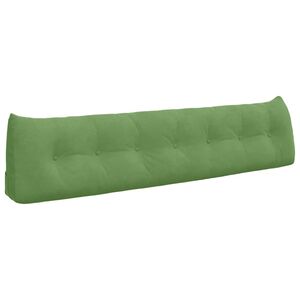 vidaXL Perna pentru spate Verde deschis 200 x 24 x 50 cm Catifea
