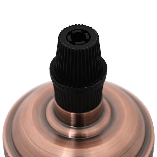 vidaXL Suporturi de lampă 2 buc Roșu Bronz E27