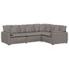 vidaXL Canapea modulară cu perne, gri taupe, textil