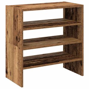 vidaXL Rafturi pentru pantofi 2 buc Lemn vechi stivuibil 60x30x30,5 cm