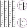 vidaXL Suporturi sticle de vin de perete 48 sticle 2 buc. negru fier
