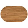 vidaXL Placă de masă 120 x 70 x 3,5 cm Oval Lemn solid de tec natural