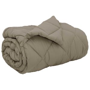 vidaXL Duvet de iarnă Gri deschis 200 x 135 cm Microfibră