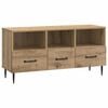 vidaXL Cabinet TV Stejar Artizanal 102 x 34,5 x 50 cm Lemn prelucrat