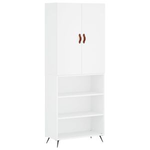 vidaXL Dulap &icirc;nalt, alb, 69,5x34x180 cm, lemn compozit