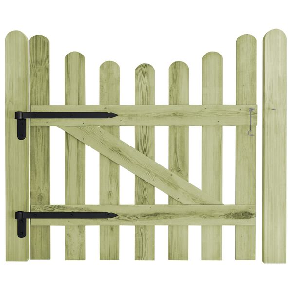 vidaXL Poartă de grădină, 100 x 100 cm, lemn de pin tratat