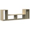 vidaXL Dulap TV, 2 buc., stejar sonoma, 75x30x50 cm, lemn prelucrat