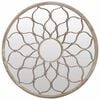 vidaXL Oglindă, nisipiu, 40x3 cm, fier, rotundă, utilizare &icirc;n interior