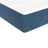 vidaXL Pat box spring cu saltea, albastru închis, 140x200 cm, catifea