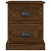 vidaXL Noptiere, 2 buc., stejar maro, 39x39x47,5 cm, lemn prelucrat