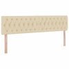 vidaXL Pat cu storage cu saltea Creme 180 x 200 cm Piele artificială