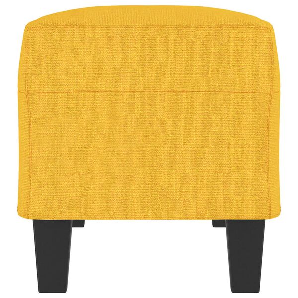 vidaXL Bancă, galben deschis, 100x35x41 cm, textil