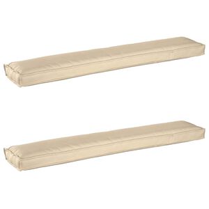vidaXL Set de perne pentru palet 2 pcs Bej 200 x 40 x 8 cm