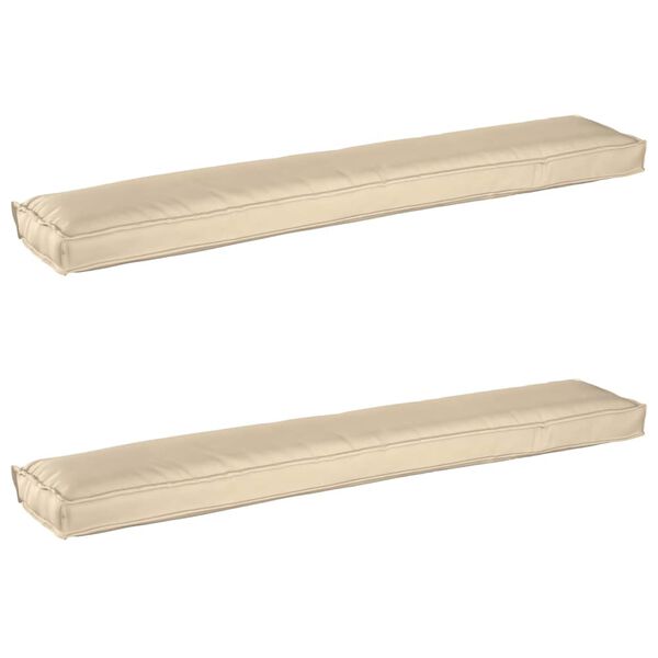 vidaXL Set de perne pentru palet 2 pcs Bej 200 x 40 x 8 cm