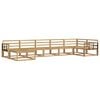 vidaXL Set de canapele de exterior 7 pcs Alb Lemn Solid de Acacia