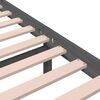 vidaXL Cadru de pat, gri, 140x190 cm, lemn masiv de pin