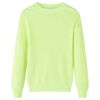 Pulover tricotat pentru copii, galben neon, 128