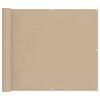 vidaXL Ecran de balcon Bej 100 x 700 cm Material Oxford