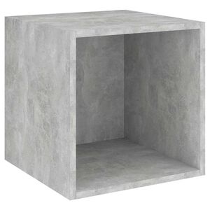 vidaXL Dulap de perete, gri beton, 37x37x37 cm, PAL
