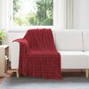 vidaXL Pături de aruncat 6 pcs Roșu Bordeaux 150 x 130 cm Molton
