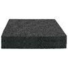 vidaXL Pat din granulate de cauciuc Negru 9 x 9 x 2 cm Cauciuc