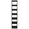 vidaXL Bibliotecă/Separator cameră, negru, 40x30x198 cm