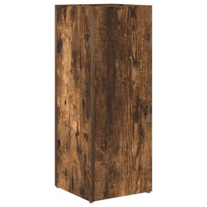 vidaXL Suport pentru umbrele Stejar fumuriu 25 x 24,5 x 64 cm