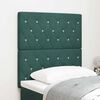 vidaXL Tăblie cap cu headboard Verde închis 80 cm Piele artificială