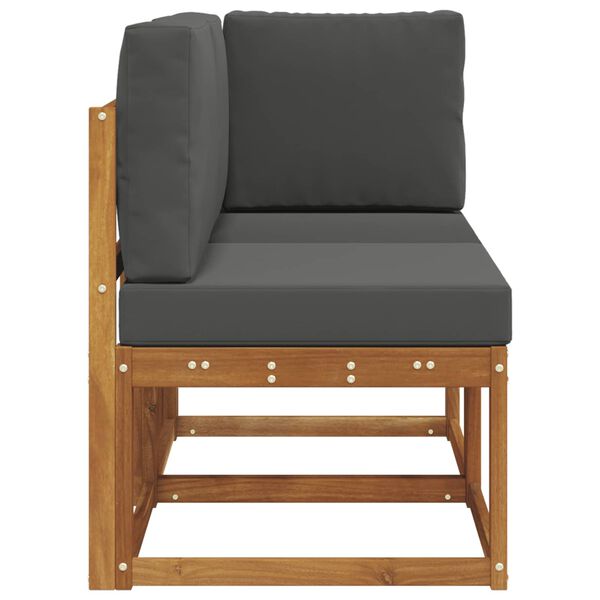 vidaXL Canapea de exterior din mijloc și colț cu pernă 2 Bucată