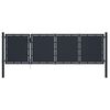 vidaXL Poartă de grădină din oțel 350x100 cm antracit
