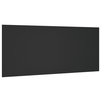 vidaXL Tăblie de pat, negru, 200x1,5x80 cm, lemn prelucrat
