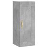 vidaXL Dulap de perete, gri beton, 34,5x34x90 cm, lemn prelucrat