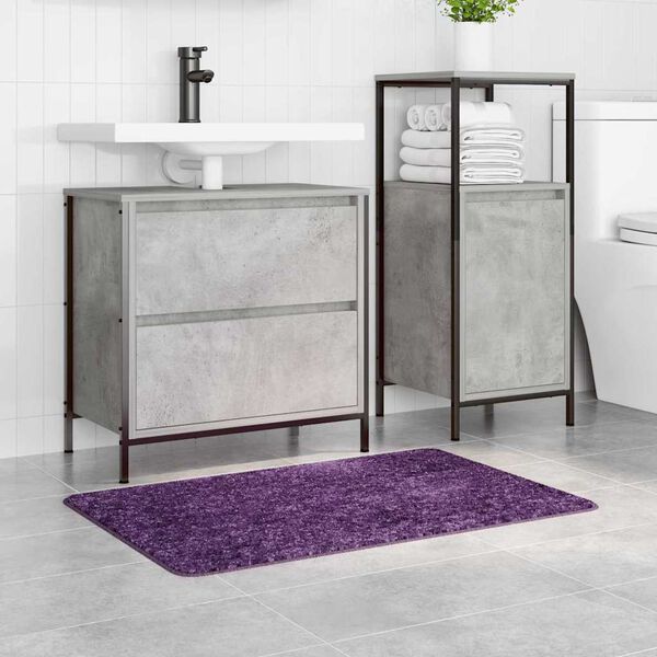 vidaXL Covoare de baie anti-derapante Violet 60 x 90 cm PP
