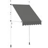 vidaXL Copertină retractabilă manual, antracit, 150 cm