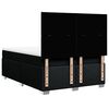 vidaXL Pat box spring cu saltea, negru, 160x200 cm, textil
