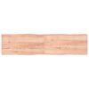 vidaXL Blat masă, 200x50x(2-4) cm, maro, lemn tratat contur organic