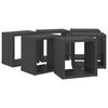 vidaXL Rafturi de perete cub, 6 buc., gri, 22x15x22 cm