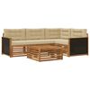 vidaXL Set de canapele de exterior 5 pcs Natural și Bej