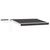 vidaXL Cort electric retractabil Antracit și Alb 2,5 x 2 m