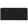 vidaXL Dulap de perete, negru, 80x36,5x35 cm, lemn compozit