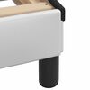 vidaXL Cadru de pat fără saltea Zadar alb și negru 100x200cm piele artificială
