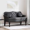 vidaXL Bancă Chesterfield Negru 120.5 x 65 x 75 cm Piele artificială