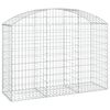 vidaXL Coș gabion arcuit, 150x50x100/120 cm, fier galvanizat