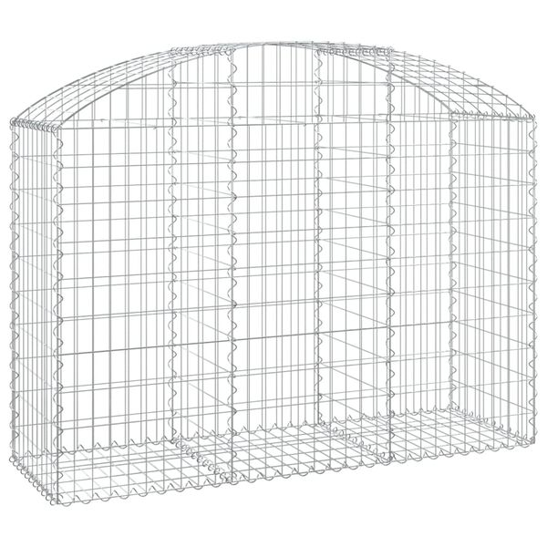vidaXL Coș gabion arcuit, 150x50x100/120 cm, fier galvanizat