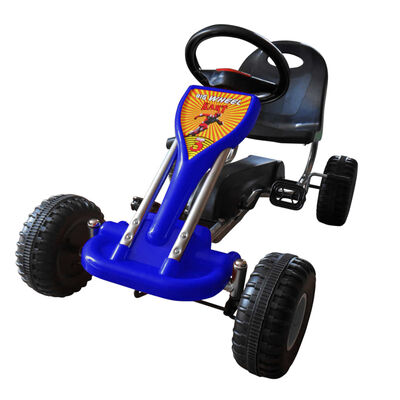 vidaXL Kart cu pedale Go Kart, albastru