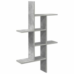 vidaXL Raft de perete Gri Beton 61 x 15 x 102 cm Lemn prelucrat