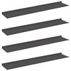 vidaXL Raft suspendat 4 buc. Negru 100 x 18 x 2,5 cm Oțel