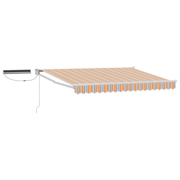 vidaXL Cort electric retractabil Albastru și portocaliu 3,5 x 2 m