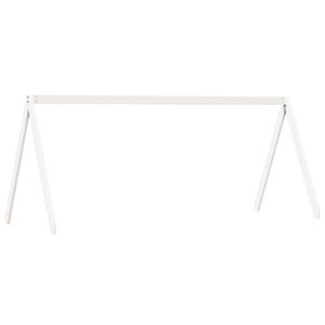 vidaXL Acoperiș Pat Copii, alb, 209x95,5x88 cm Lemn Mass Pin